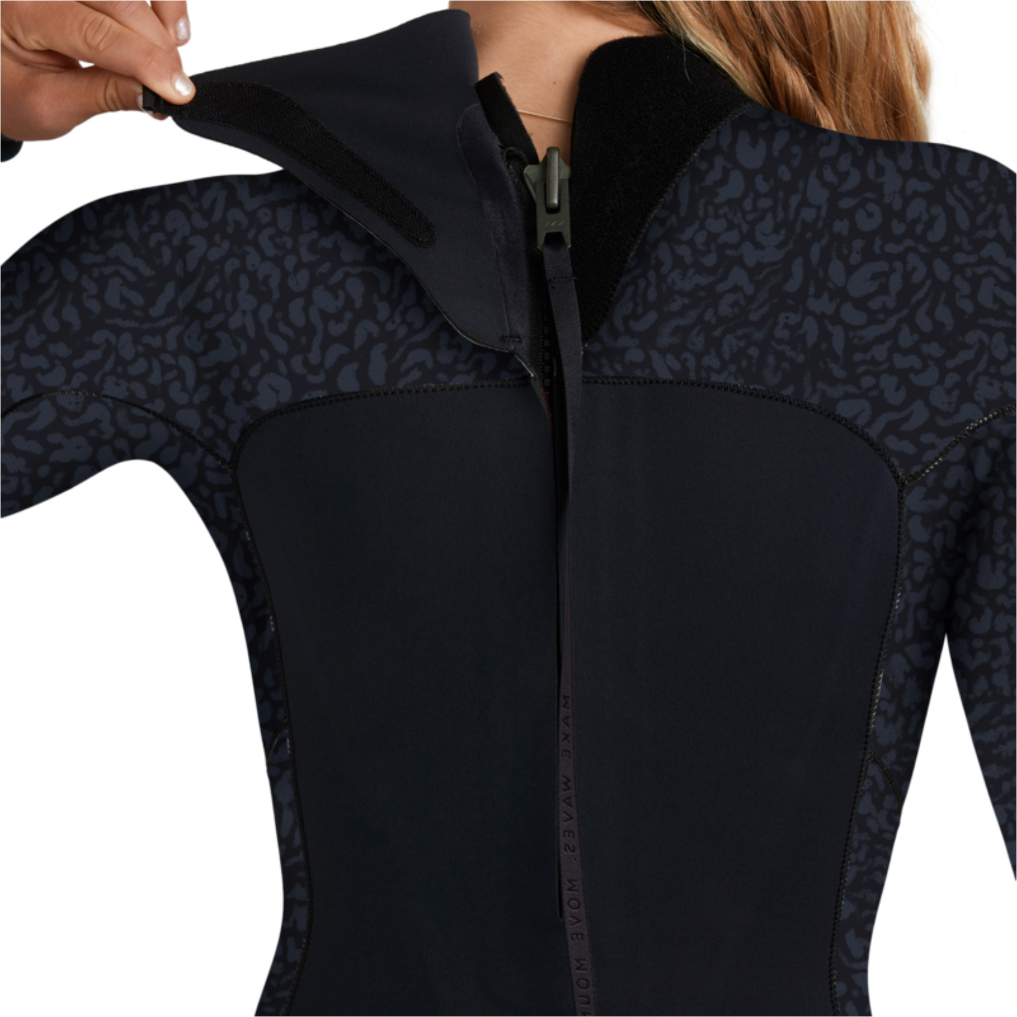 2026 Roxy Womens Swell Natural 4/3mm Back Zip Wetsuit 26BW213512 - Animal Print